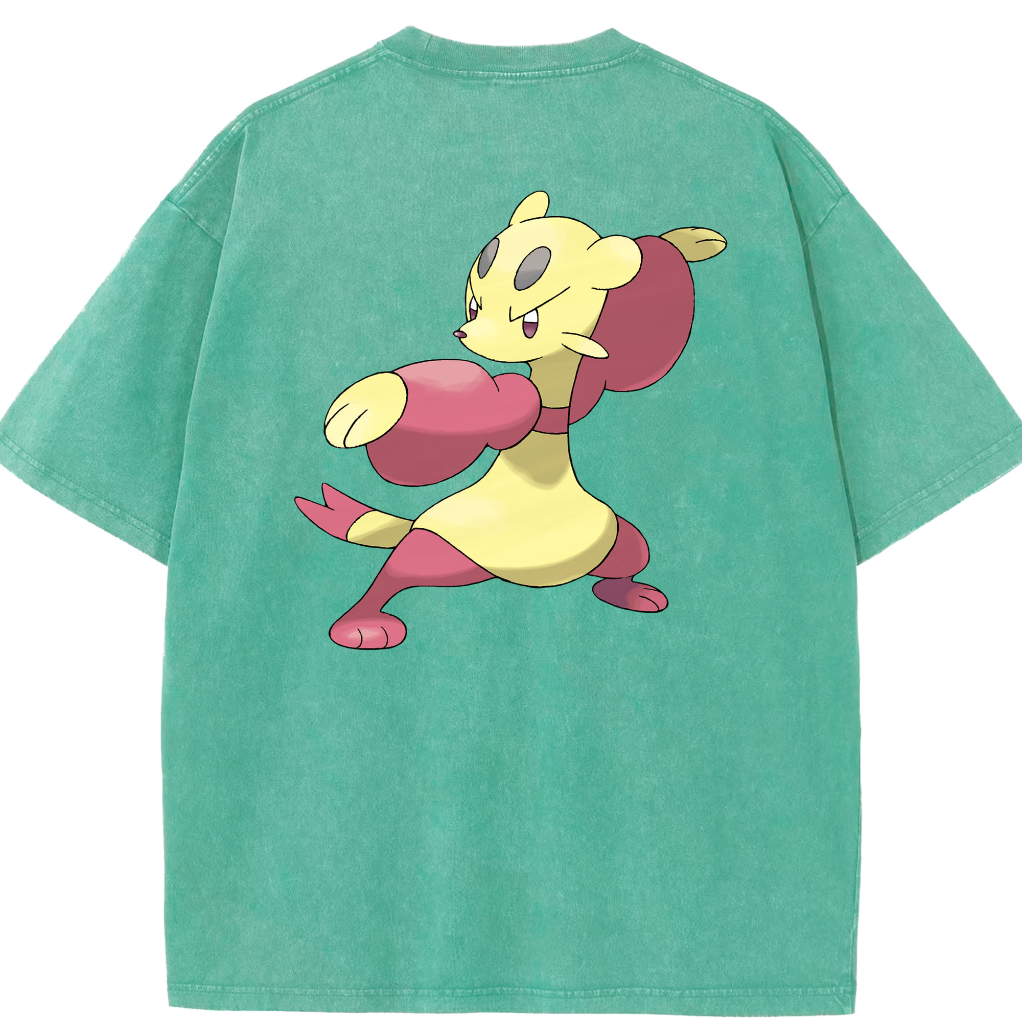 （画像用） ポケットモンスター Pokémon 綿100% ヴィンテージ風 半袖Tシャツ（背面プリント）